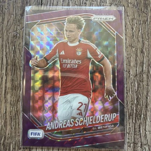 2026 panini prizm fifa world cup Andreas Schjelderup #229 Purple Prizm /135...