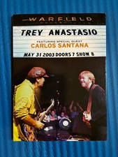 TREY ANASTASIO with Carlos Santana May 31, 2003 Warfield 5-31-03 DVD RARE oop