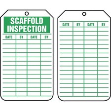 ACCUFORM TRS317PTP Inspection Tag,5-3/4 x 3-1/4,PK25 43Z270