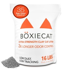 Boxie  Extra Strength 35 Day Odor Control Clumping Clay Cat  Kitty Litter 16...