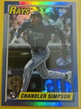 2025 Topps Update Series - 1990 Topps Baseball Chandler Simpson #U90-6 (RC)