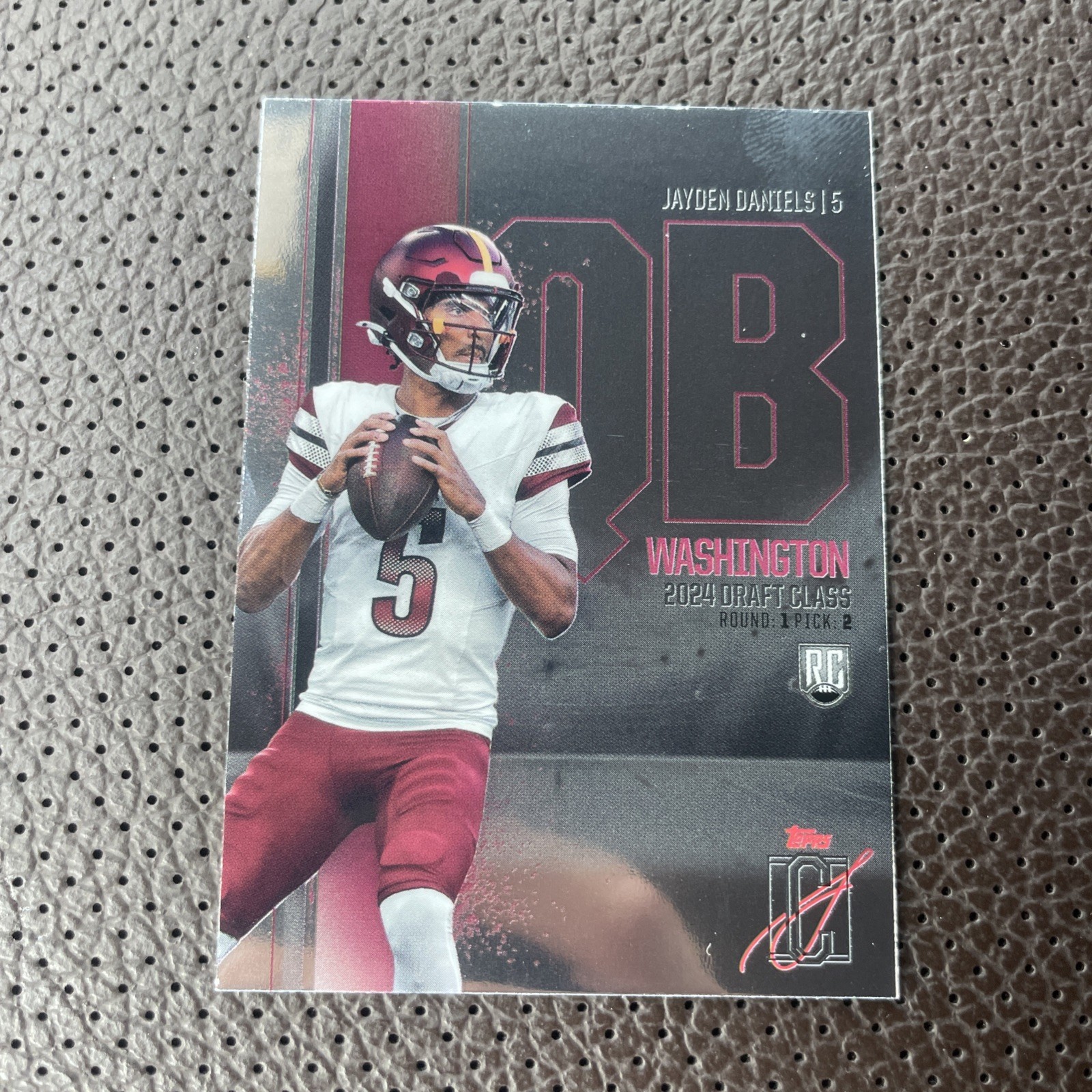 2024 Topps Signature CLASS Football Jayden Daniels Chrome RC #RCV-134 Washington