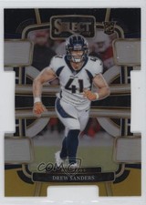 2023 Panini Select Concourse Black & Gold Prizm Die-Cut Drew Sanders #30 2l4