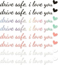 8 St&uuml;ck I Love You Drive Safe Spiegel Aufkleber,Auto Sticker,Autoaufkleber,Fahr