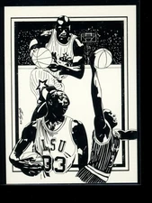 Shaquille O'Neal Shaq 1993 Frank King  Sports Art Prototype RARE /900