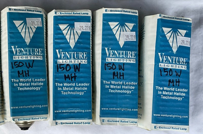 Lot of 4   Venture MH 150W/U/PS/740   150W M102/E  Metal Halide LIGHT BULB LAMP