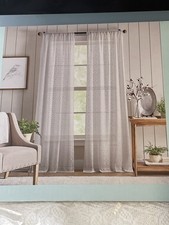 Martha Stewart Estelle Allover Lace Sheer Romantic Curtain-2 Panels In Each Set