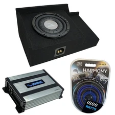 99-06 Chevy Silverado Ext Cab Truck Harmony F104 Single 10 Sub Box & HA-A400.1