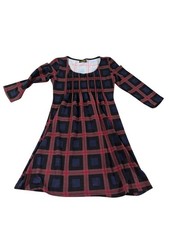 Reborn Small Plaid Light Sweater Dress