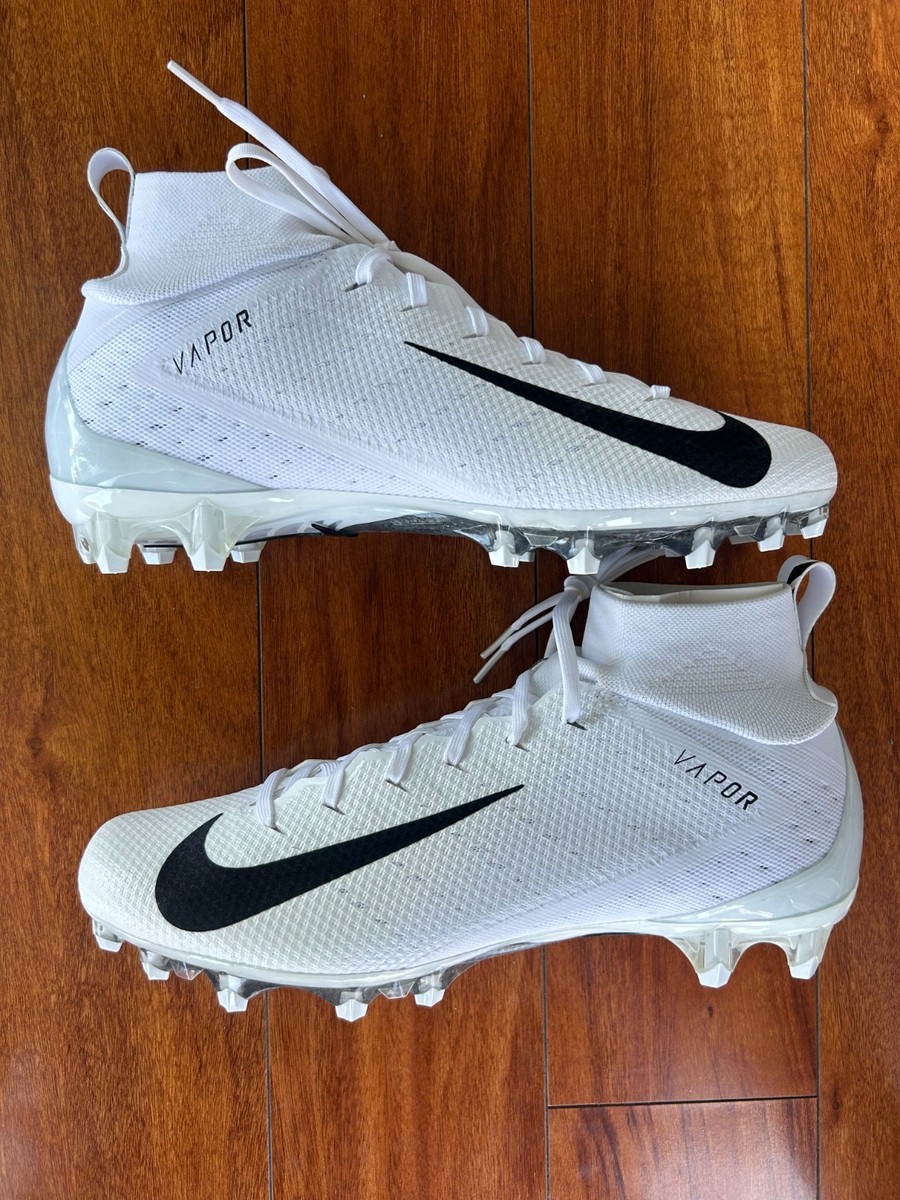 Nike Vapor Untouchable Pro 3 Football Cleats White/Black Size 10.5