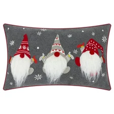 Gnome Pillow Cover Decorative Christmas Throw Pillow Winter Holiday Decoratio...