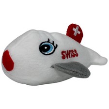 Swiss International Air Lines Swiss Flugzeug, klein Plüschfigur 13cm Gebraucht