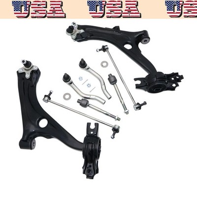 8Pcs Front Lower Control Arm Tie Rod End Sway Bar For 22-2024 Honda Civic Sport