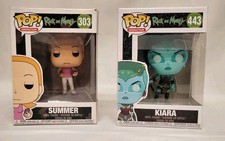 Funko Pop! Paquete Rick and Morty — Verano #303 y Kiara #443 — Ambos abovedados