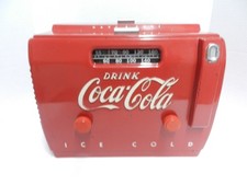 ORIGINAL COCA COLA COOLER AM BAKELITE TUBE RADIO 1949 WORKS GREAT
