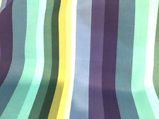Outdoor Stripe Fabric Blue Green Teal Upholstery Patio Porch By The Yard