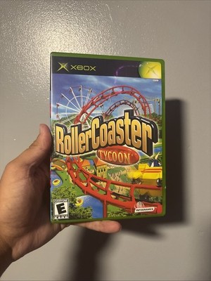 Microsoft Xbox Roller Coaster Tycoon Video Game 2003 Edition, Complete in Box