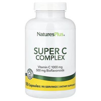 NaturesPlus Super C Complex 180 Caps Hair Skin Nails