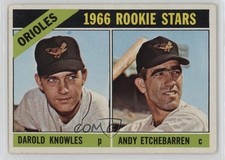 1966 Topps 1966 Rookie Stars Darold Knowles Andy Etchebarren #27 y2p