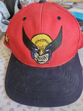 VTG 1993 Marvel Comics X-Men Wolverine American Needle Snapback Hat Blockhead
