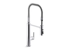 Kohler 24982-CP Purist kitchen faucet w/ 3-fn sprayhead - Slight Wear