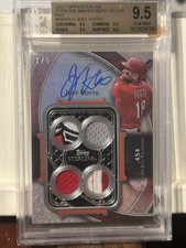 2022 Topps Sterling Swings Auto Quad Patch Red /5