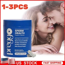 1-3PCS PREGGO O-Positive Sperm Health Boost Capsules – 60 Count, US Made