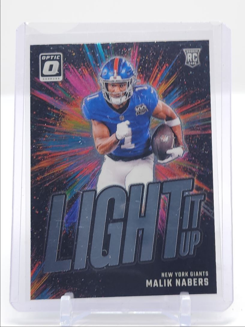 MALIK NABERS 2024 DONRUSS OPTIC LIGHT IT UP ROOKIE GIANTS RC Q4641
