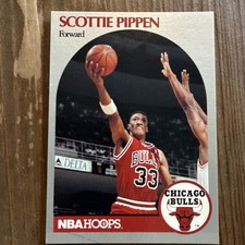 1990-91 NBA Hoops Scottie Pippen BASE SET #69 Chicago Bulls Basketball Card