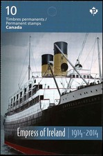 Canada Stamps, Booklet of 10, Empress of Ireland, #2747a, BK586 MNH
