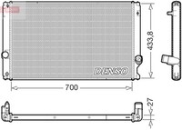 MotorküHler WasserküHler Denso DRM51019 FüR Lexus NX 200T AGZ10_ AGZ10R AWD 300