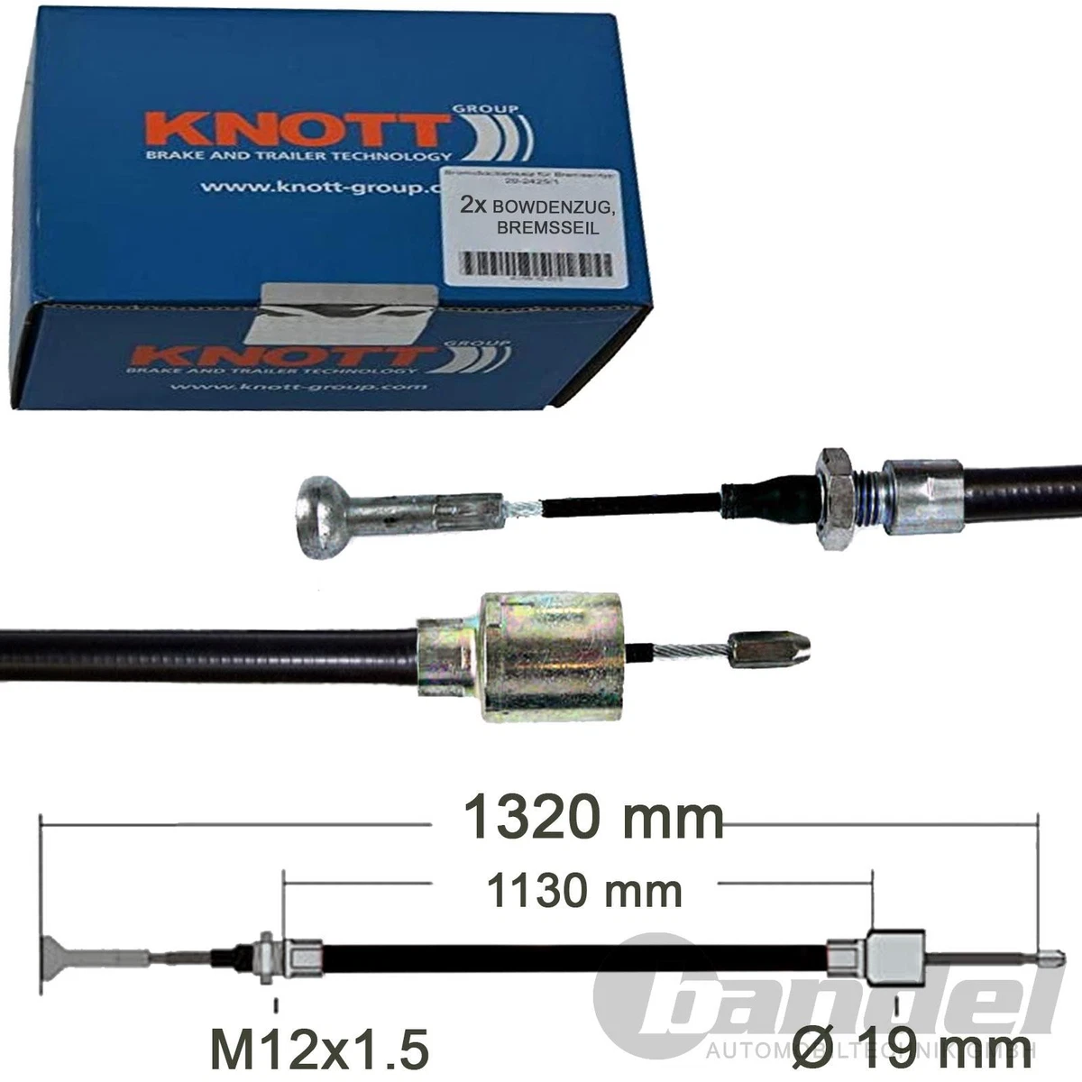 Câble Bowden de frein AL-KO 1320/1516
