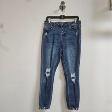 No Boundaries "HIgh Rise Skinny" Distressed Jeans Size 13