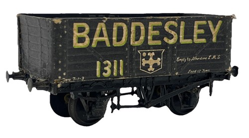 Carro abierto negro de mina Baddesley calibre PECO OO construido 1311 sin caja | Zustand: Used
