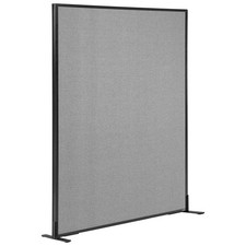 48-1/4"W x 60"H Freestanding Office Partition Panel Gray