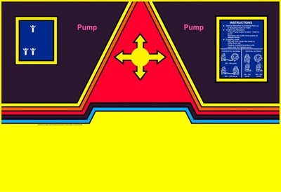 Dig Dug Arcade Control Panel Overlay CPO  Textured Laminate