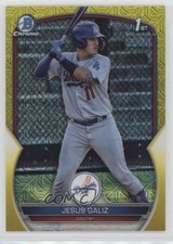 2023 Bowman Chrome Mega Box Yellow Mojo Refractor 11/75 Jesus Galiz 05ns