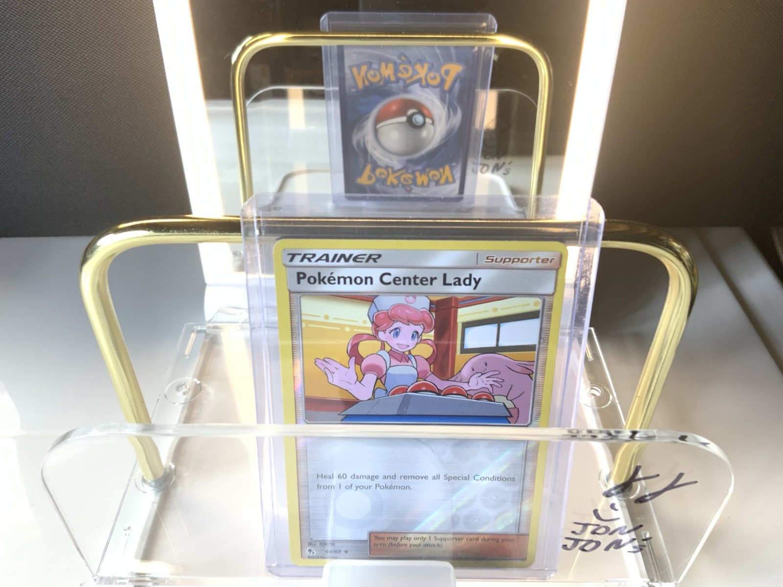 Pokémon Center Lady TCG Reverse Holo Card 64/68 Hidden Fates 2019 NM Condition