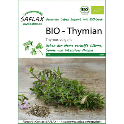 SAFLAX - BIO - Thymian - 800 Samen - Thymus vulgaris