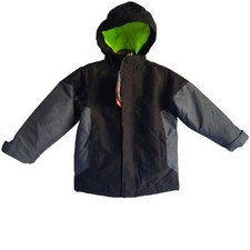 NWT The Childrens Place Boys XS 4 , 3 in 1 Winter System Jacket Fleece Coat Neon