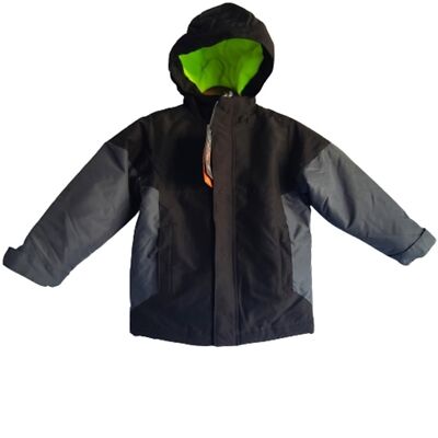 NWT The Childrens Place Boys XS 4 , 3 in 1 Winter System Jacket Fleece Coat Neon