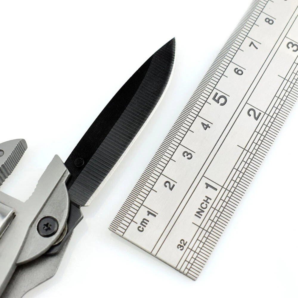 Multi Tool Set Adjustable Wrench Jaw Screwdriver Pliers Knife Survival Gear New