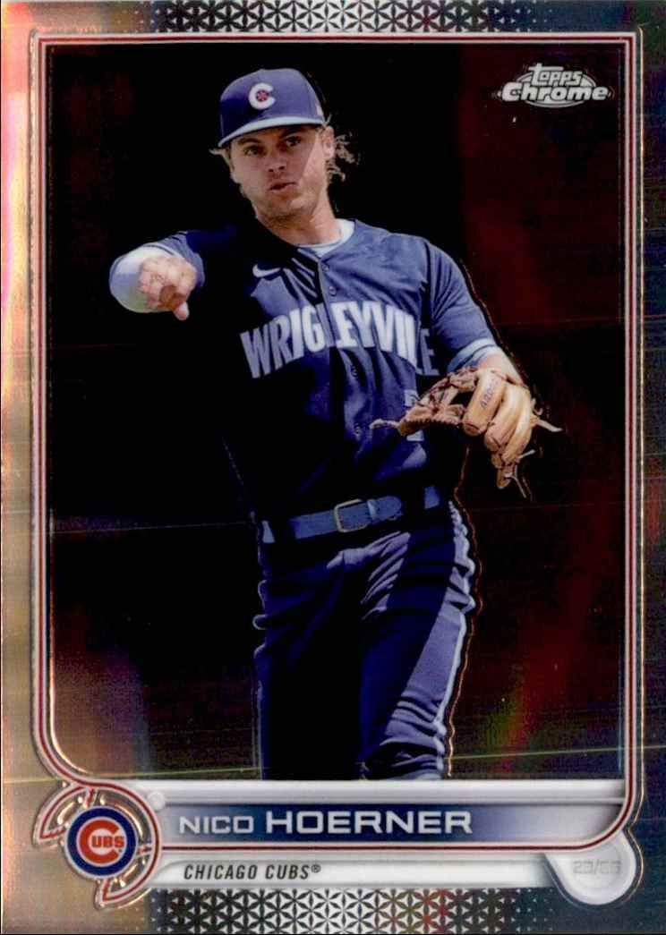 Nico Hoerner baseball Paper Poster Cubs 4 - Nico Hoerner - Sticker