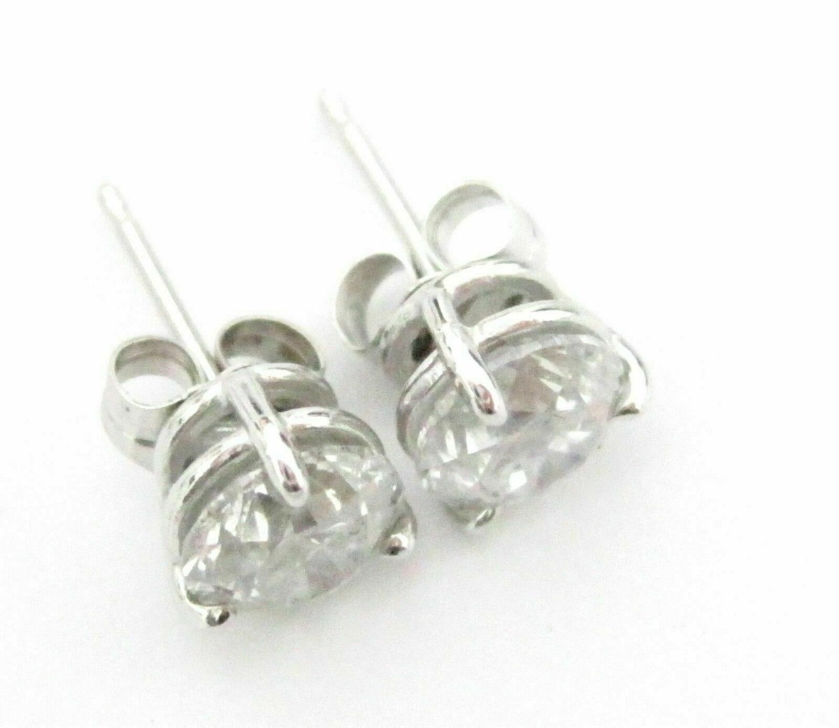 ★早期完売★Numbering★Round Brilliant 8 Stud Earring #3111 2.04 Total Carats Round Brilliant Cut Diamond Stud Earrings