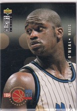 1994 Upper Deck Collector's Choice NBA No. 205 Shaquille O'Neal Pro Files