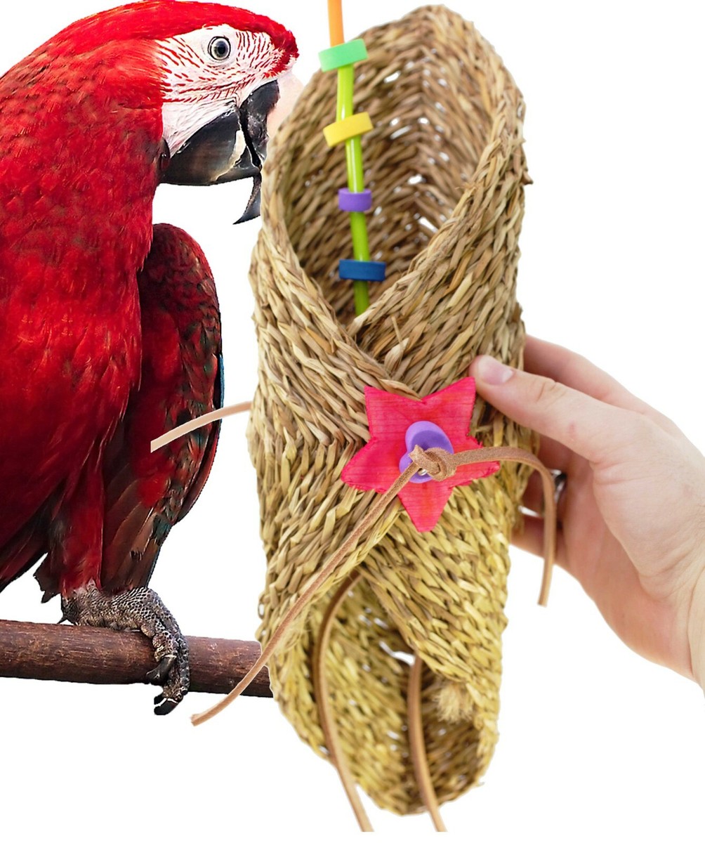 1208 Jumbo Taco bird toy parrot cage toys cages african grey cockatoo macaw  pet