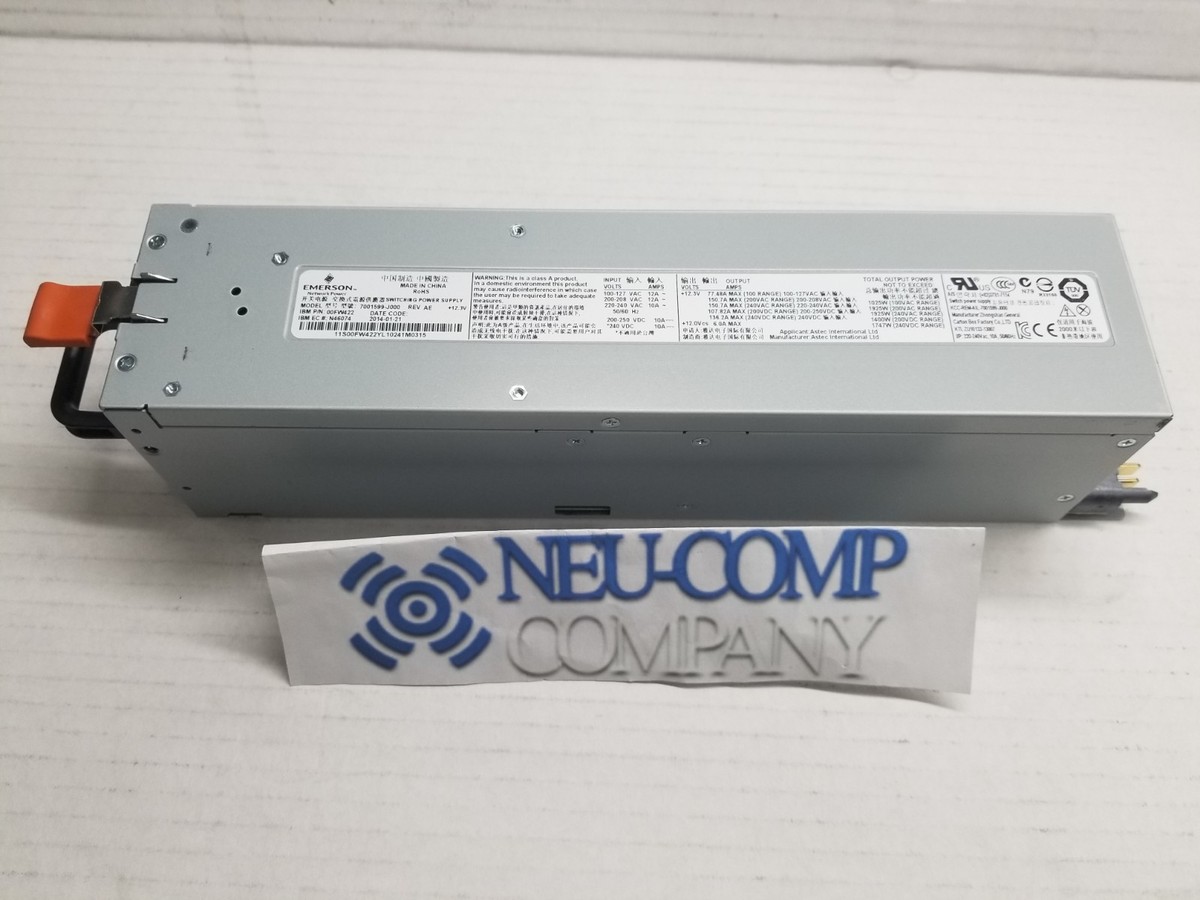 IBM 1925W AC Power Supply 5532 00FW422 00E7185 00E7237