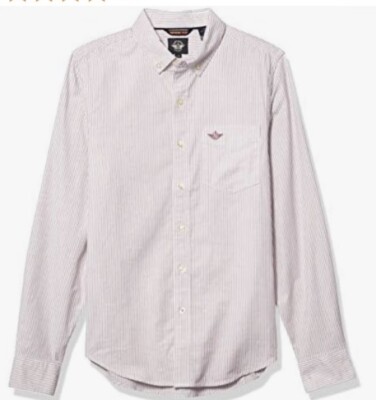Dockers Supreme Flex Slim Men s Button Up Long Sleeve Shirt, Size Medium