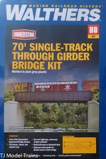 Walthers HO #933-4502 / 70' Single-Track Railroad Through Girder Bridge -- Kit