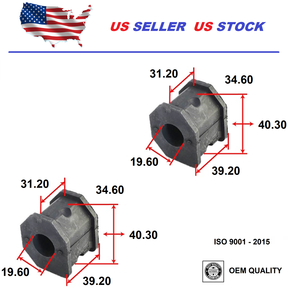 Stabilizer Bar Bushing for Mitsubishi Montero Sport 97-04 Outer
